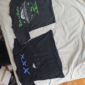 xxxtentacion shirt and rick and morty shirt size medium.